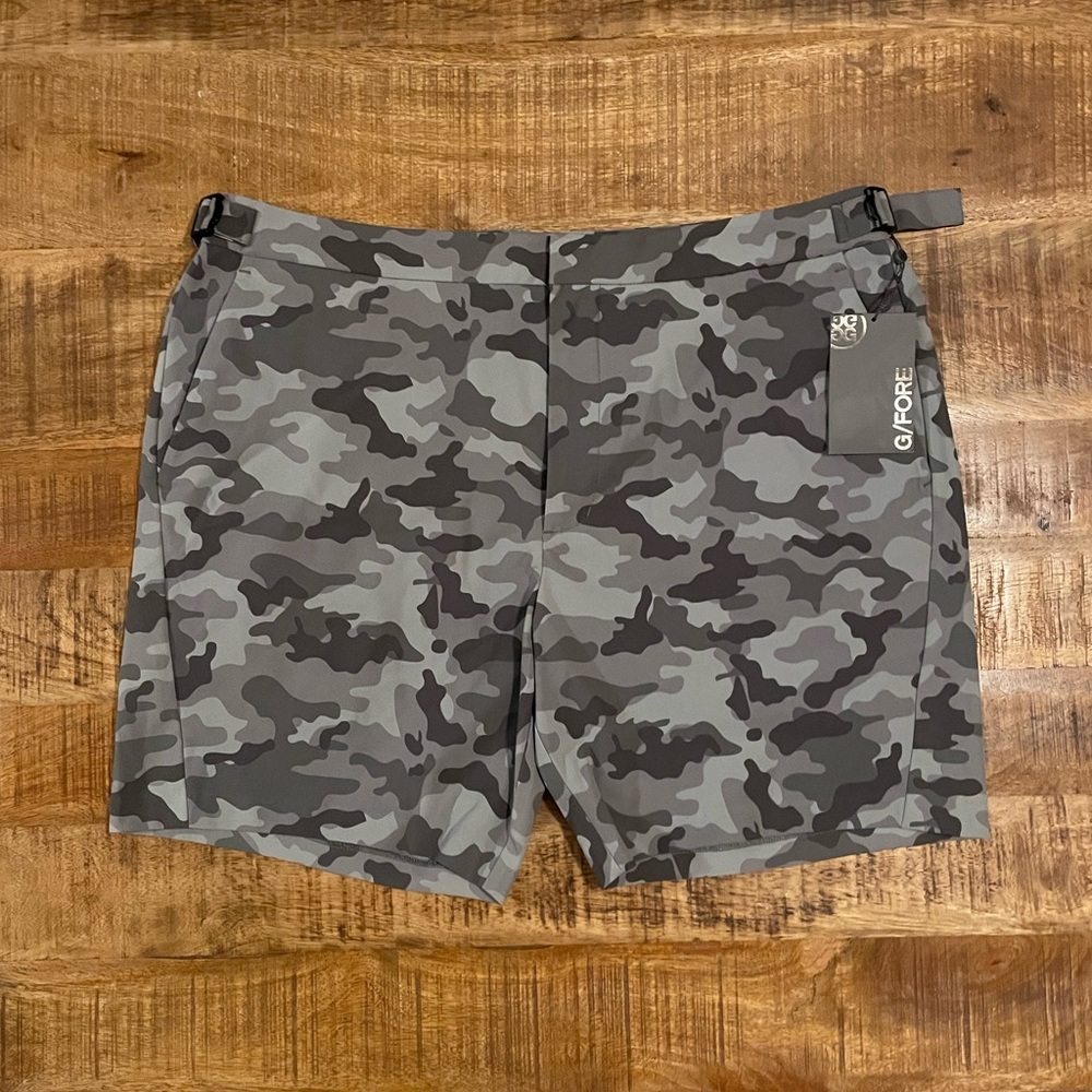 NWT G/FORE Tech Tab Camo Golf Shorts G4MS23B09A
